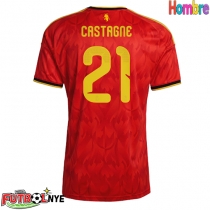 Camiseta Bélgica Timothy Castagne #21 Primera Equipación Mundial 2026 manga corta